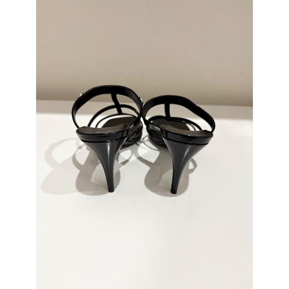 NWOT Gucci Horsebit 75mm Leather Slip On Heeled Strappy Mule Black Women's EU 40 - Picture 6 of 8